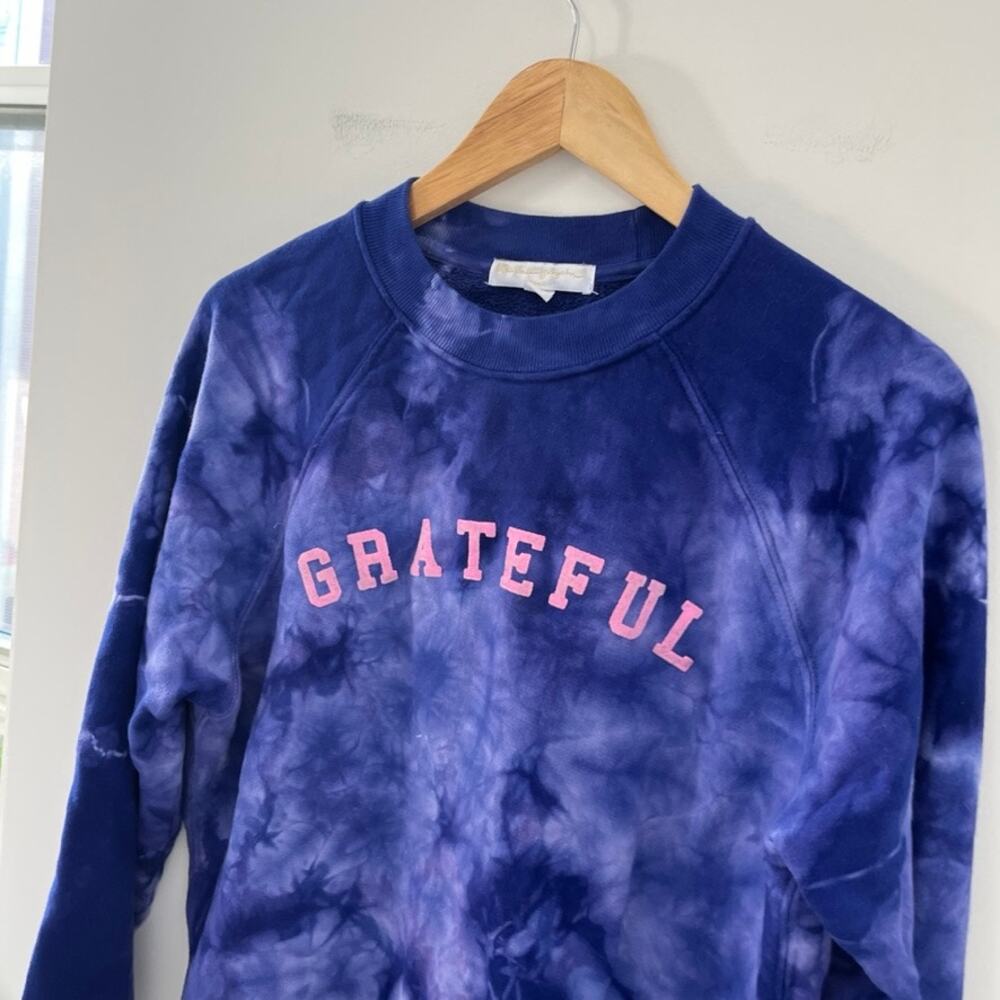 Spiritual Gangster Grateful Purple Tye Dye Sweatshirt Size Small - Picture 2 of 5